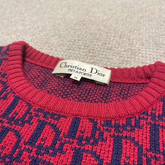 Dior Rare Vintage Trotter Monogram Sweater - Picture 6 of 8